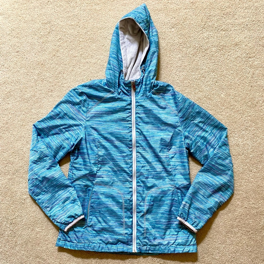 Free Country Windbreaker Rain Jacket with Warm Fleece Interior